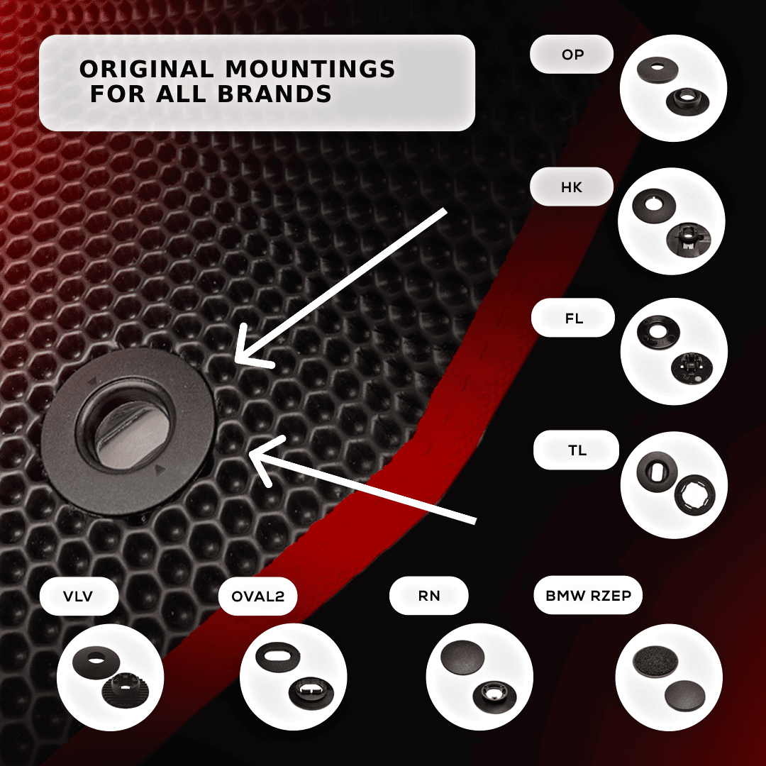Fußmatten EVA für Zaz-968 1. Generation 1971–1994, Limousine, 2-türig