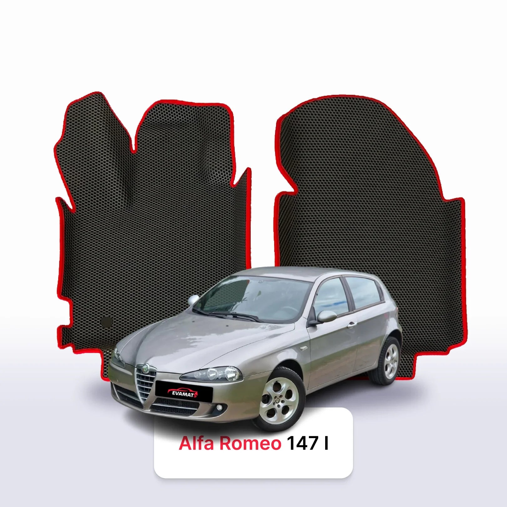 Fußmatten EVA für Alfa Romeo 147 1 gen 2000-2010 jahr SCHÄGHECK 5 türer