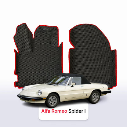 Fußmatten EVA für Alfa Romeo Spider 1 gen 1966-1994 jahr CABRIO