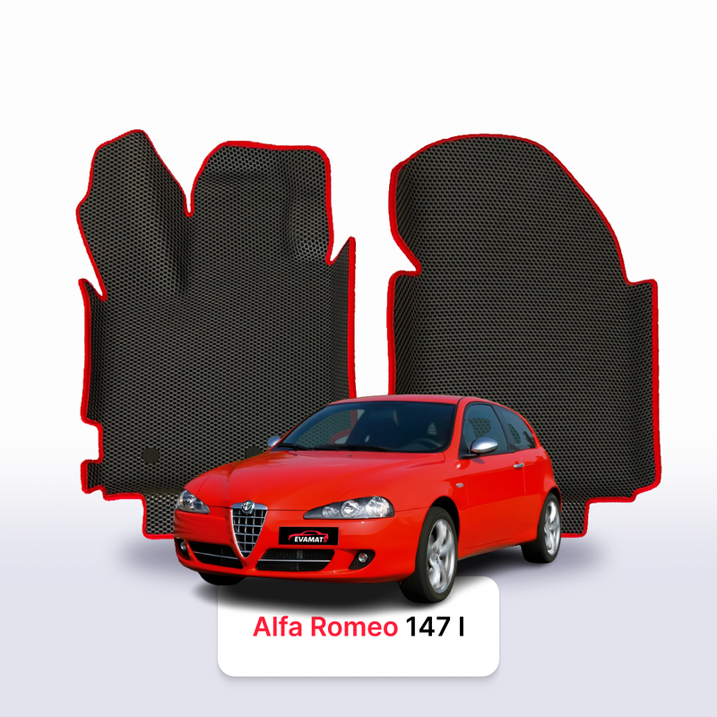 Fußmatten EVA für Alfa Romeo 147 1 gen 2000-2010 jahr SCHÄGHECK 3 türer