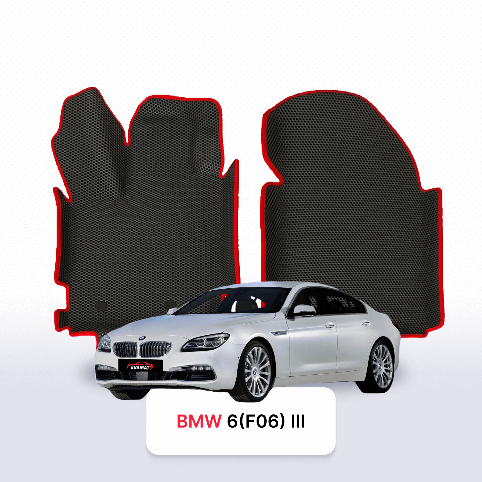 Fußmatten EVA für BMW 6 (F06) 3 gen 2011-2019 jahr GRAN COUPE LIMOUSINE