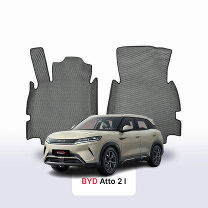 Fußmatten EVA für BYD Atto 2 1 gen 2024-2028 Jahr SUV + EVA-Fersenpolster