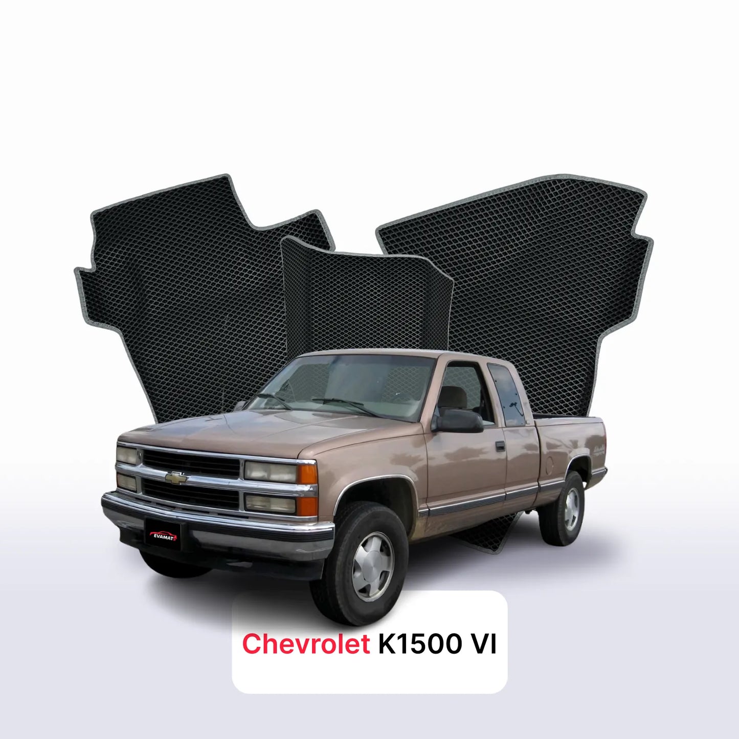 Fußmatten EVA für Chevrolet K1500 4 gen 1988-2003 jahr Pick-Up extrakabine