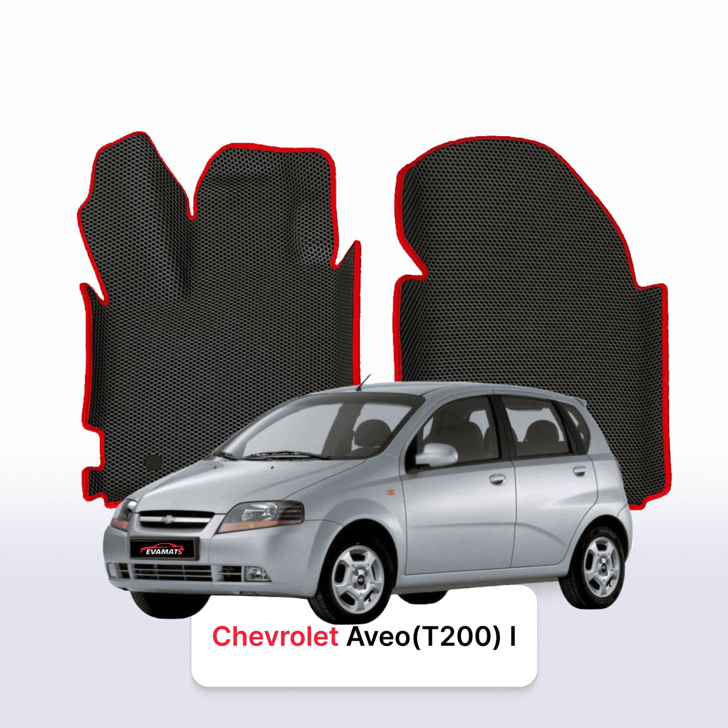 Fußmatten EVA für Chevrolet Aveo(T200) 1 gen 2002-2011 jahr SCHÄGHECK 5 türer