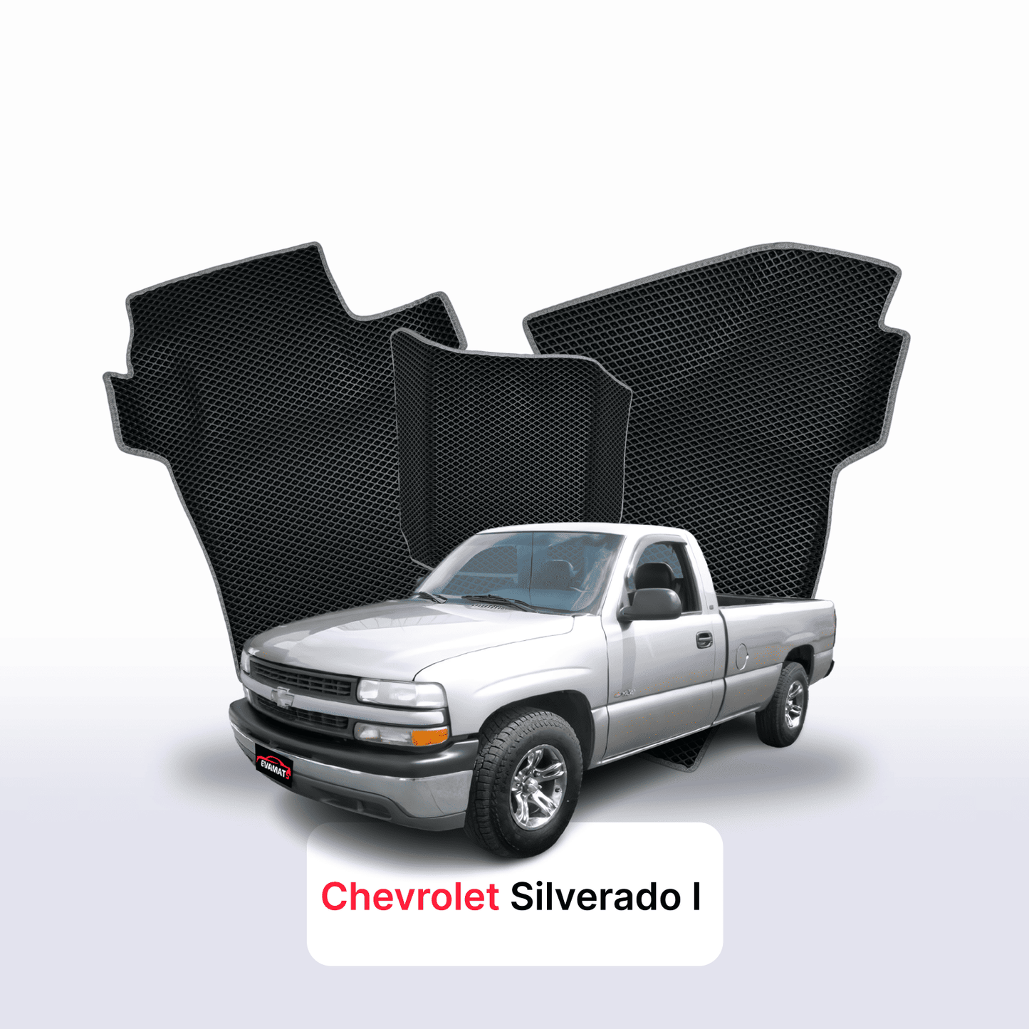 Fußmatten EVA für Chevrolet Silverado(GMT800) 1 gen 1998-2007 jahr PICK-UP einzelkabine