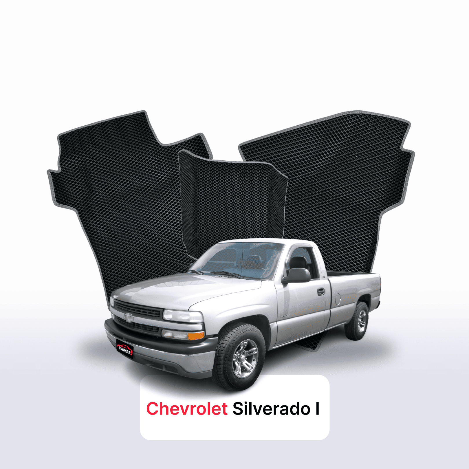 Fußmatten EVA für Chevrolet Silverado(GMT800) 1 gen 1998-2007 jahr PICK-UP einzelkabine