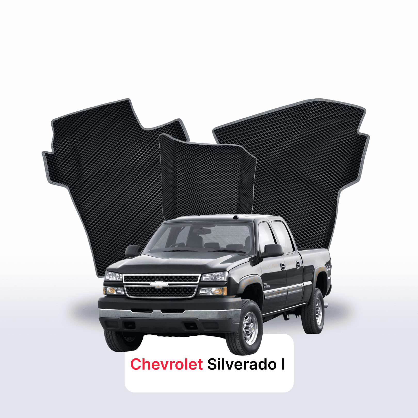 Fußmatten EVA für Chevrolet Silverado(GMT800) 1 gen 1998-2007 jahr PICK-UP doppelkabine