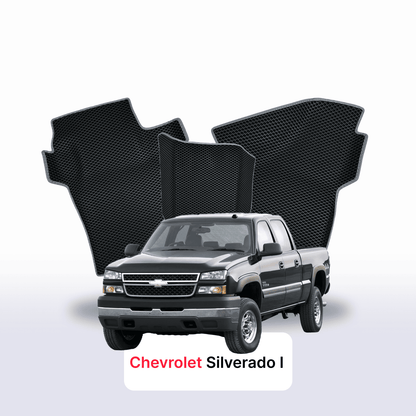 Fußmatten EVA für Chevrolet Silverado(GMT800) 1 gen 1998-2007 jahr PICK-UP doppelkabine