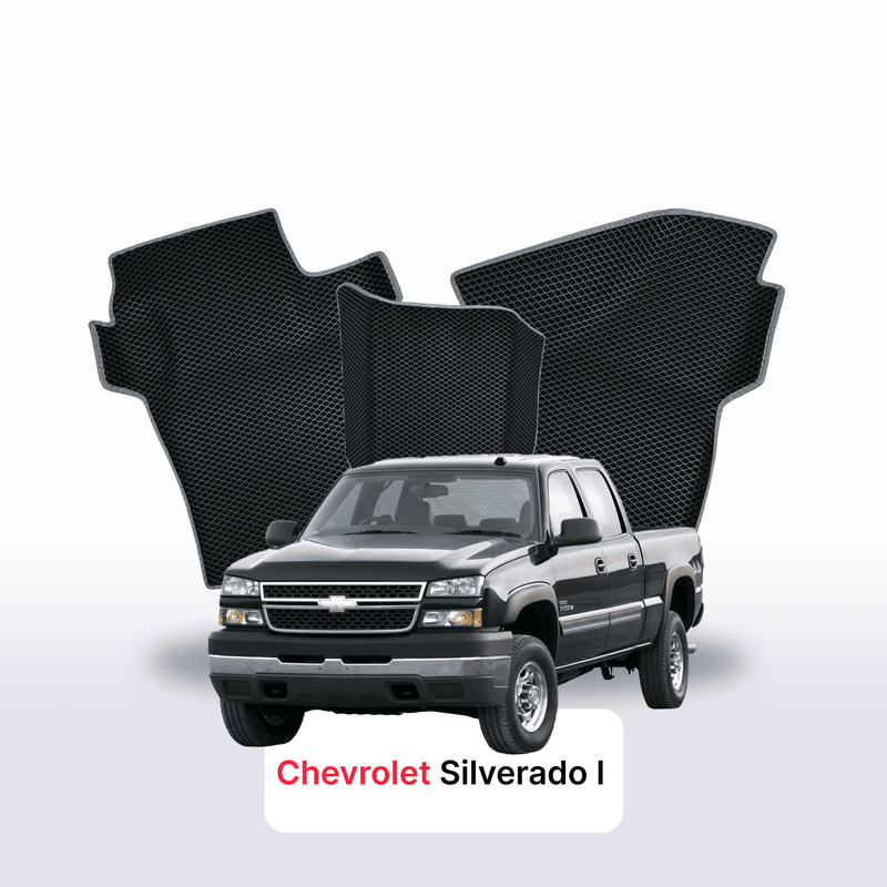 Fußmatten EVA für Chevrolet Silverado(GMT800) 1 gen 1998-2007 jahr PICK-UP doppelkabine