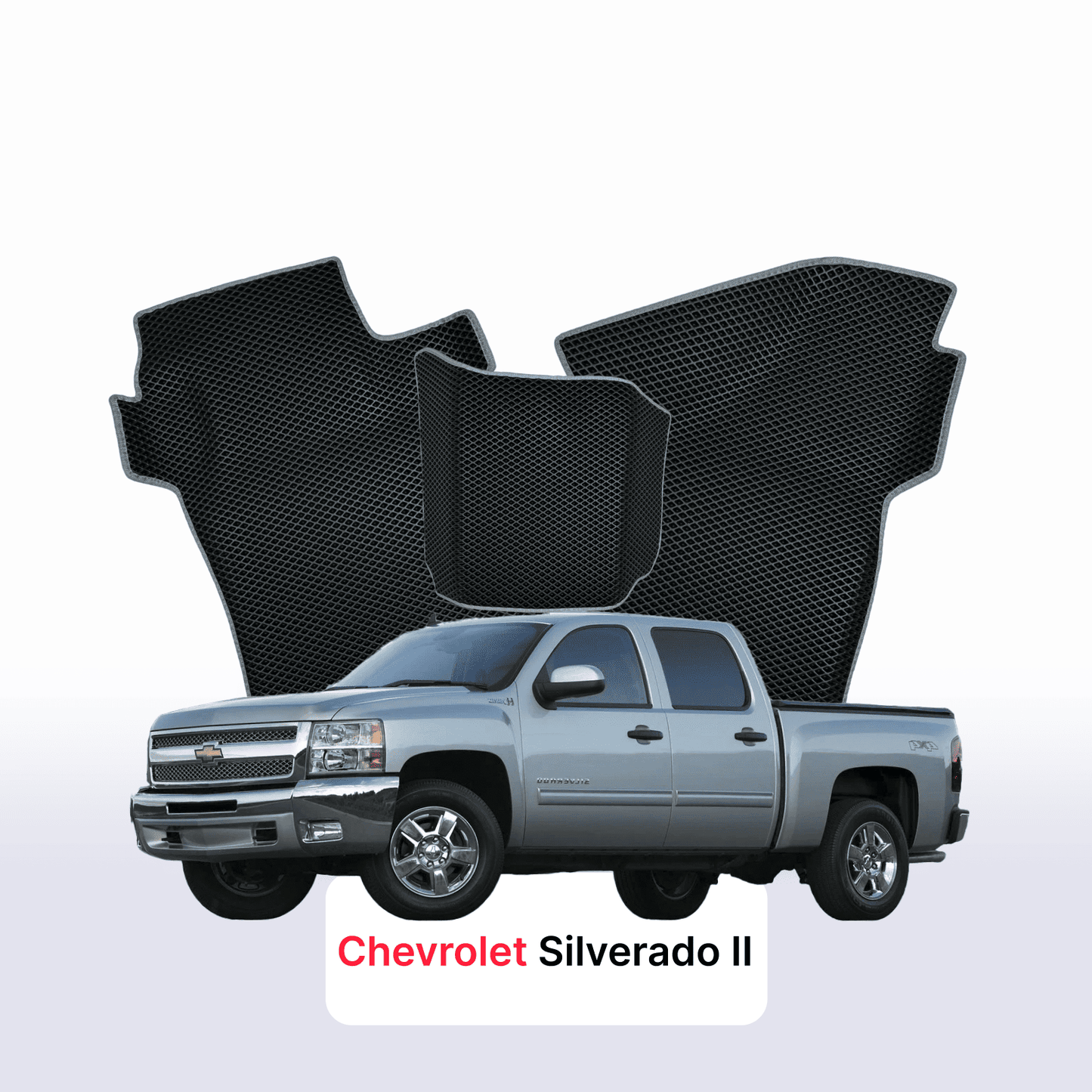 Fußmatten EVA für Chevrolet Silverado(GMT900) 2 gen 2007-2013 jahr PICK-UP doppelkabine