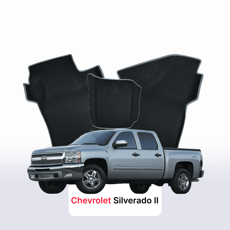 Fußmatten EVA für Chevrolet Silverado(GMT900) 2 gen 2007-2013 jahr PICK-UP doppelkabine