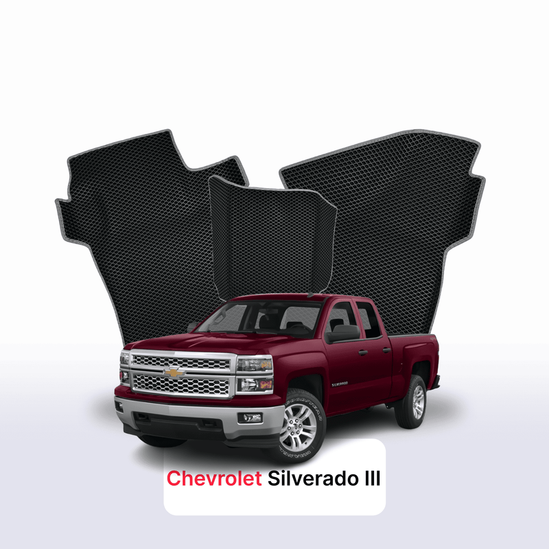 Fußmatten EVA für Chevrolet Silverado(GMTK2XX) 3 gen 2013-2015 jahr PICK-UP extrakabine