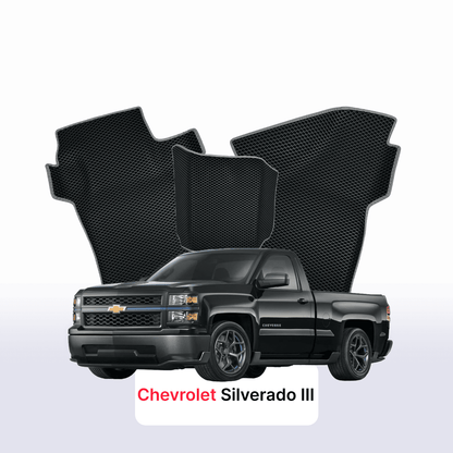 Fußmatten EVA für Chevrolet Silverado(GMTK2XX) 3 gen 2013-2019 jahr PICK-UP einzelkabine