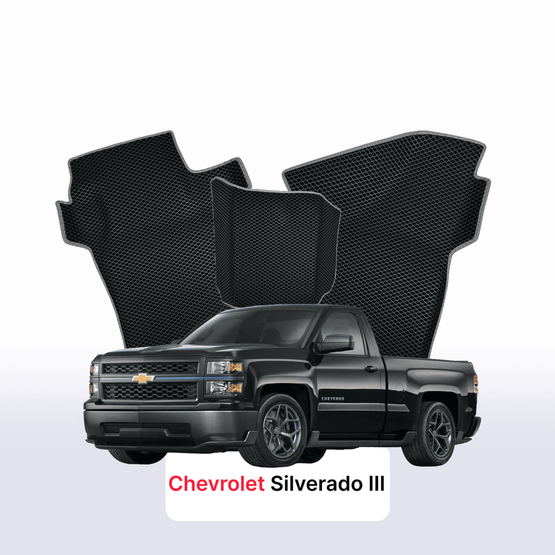 Fußmatten EVA für Chevrolet Silverado(GMTK2XX) 3 gen 2013-2019 jahr PICK-UP einzelkabine
