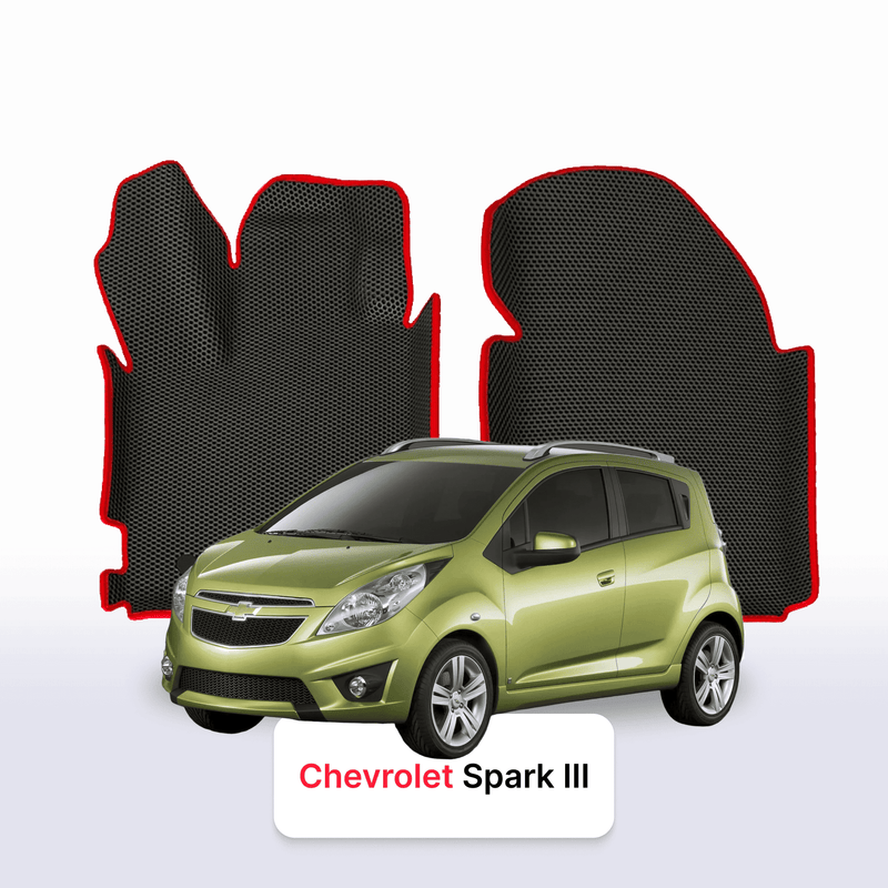 Fußmatten EVA für Chevrolet Spark 3 gen 2009-2016 jahr SCHÄGHECK 5 türer
