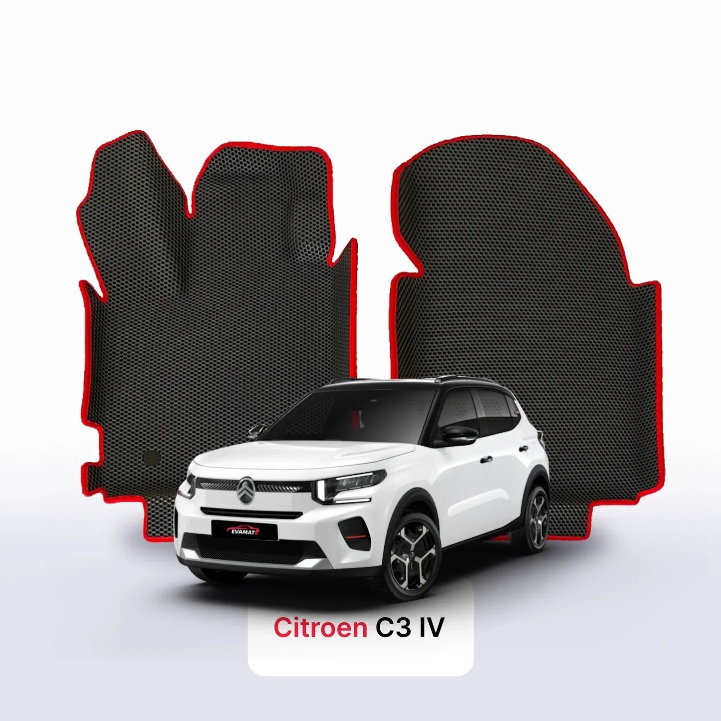Fußmatten EVA für Citroen C3 IV gen 2024-2028 Jahr SCHRÄGHECK 5-Türer