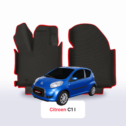 Fußmatten EVA für Citroen C1 1 gen 2005-2014 jahr SCHÄGHECK 3 türer