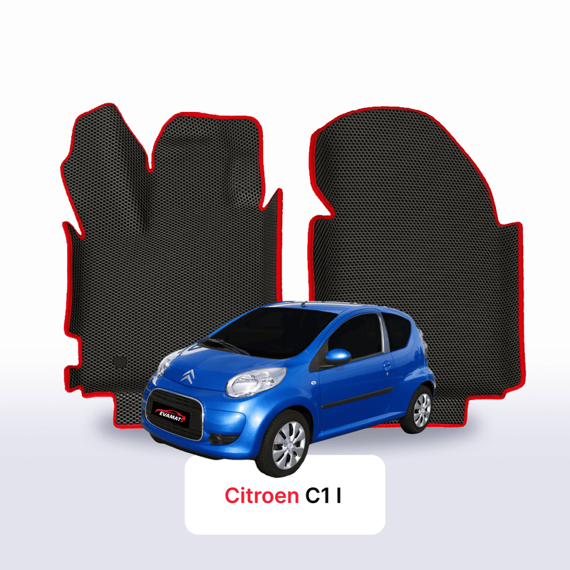 Fußmatten EVA für Citroen C1 1 gen 2005-2014 jahr SCHÄGHECK 3 türer