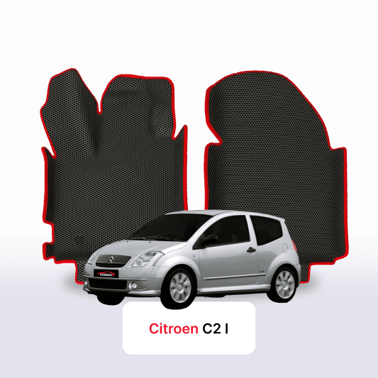 Fußmatten EVA für Citroen C2 1 gen 2003-2009 jahr SCHÄGHECK 3 türer