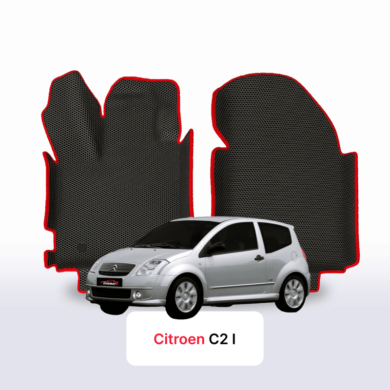 Fußmatten EVA für Citroen C2 1 gen 2003-2009 jahr SCHÄGHECK 3 türer