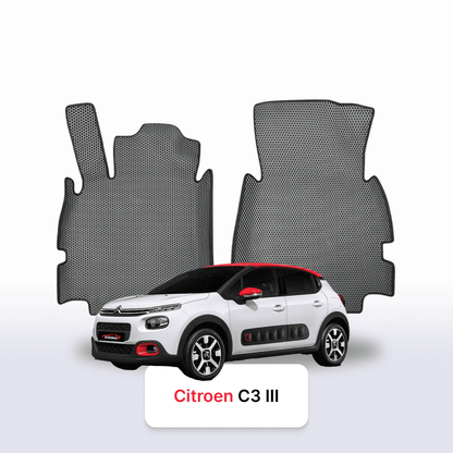 Fußmatten EVA für Citroen C3 3 gen 2016-2024 jahr SCHÄGHECK 5 türer