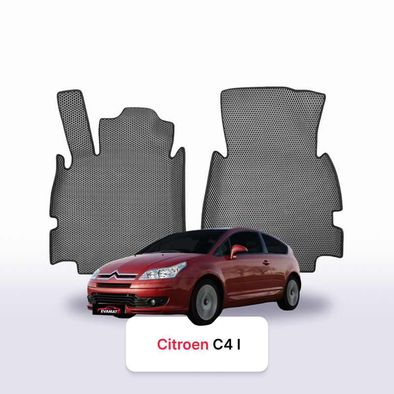 Fußmatten EVA für Citroen C4 1 gen 2004-2010 jahr SCHÄGHECK 3 türer