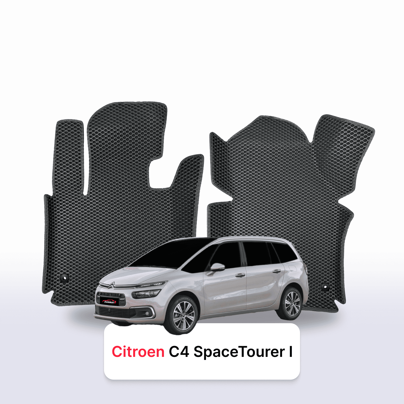 Fußmatten EVA für Citroen C4 SpaceTourer 1 gen 2018-2022 jahr MINIVAN 7 sitzer