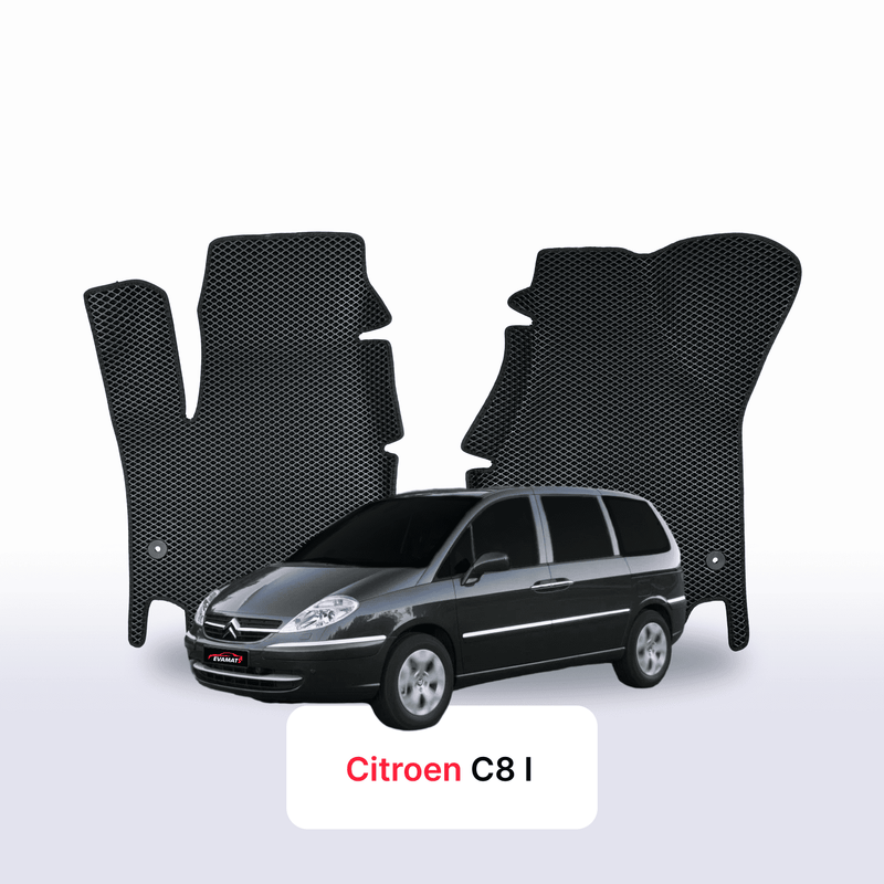 Fußmatten EVA für Citroen C8 1 gen 2002-2014 jahr MINIVAN 7 sitzer