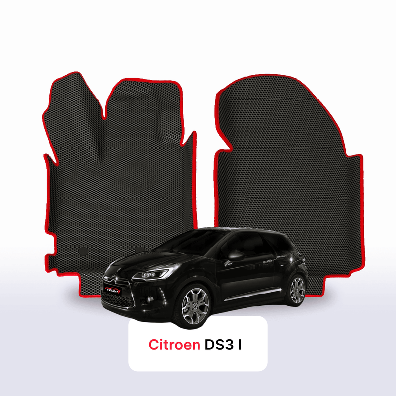 Fußmatten EVA für Citroen DS3 1 gen 2008-2016 jahr SCHÄGHECK 3 türer