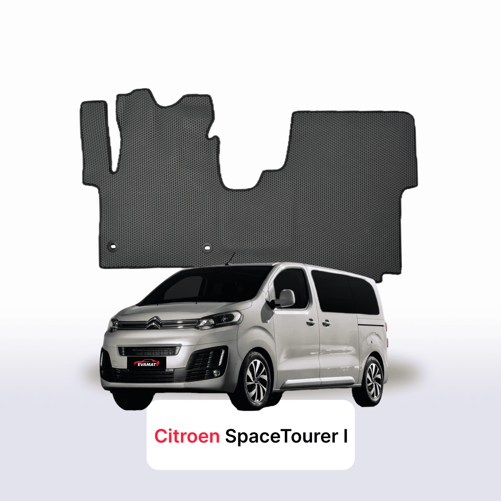 Fußmatten EVA für Citroen SpaceTourer I gen 2016-2028 jahr MINIVAN SHORT