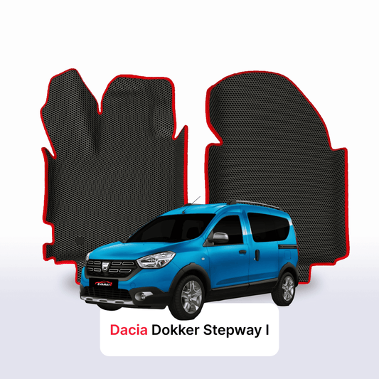 Fußmatten EVA für Dacia Dokker Stepway 1 gen 2012-2023 Jahr MINIVAN