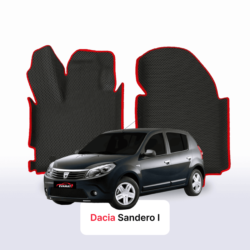 Fußmatten EVA für Dacia Sandero 1 gen 2007-2012 jahr SCHÄGHECK 5 türer