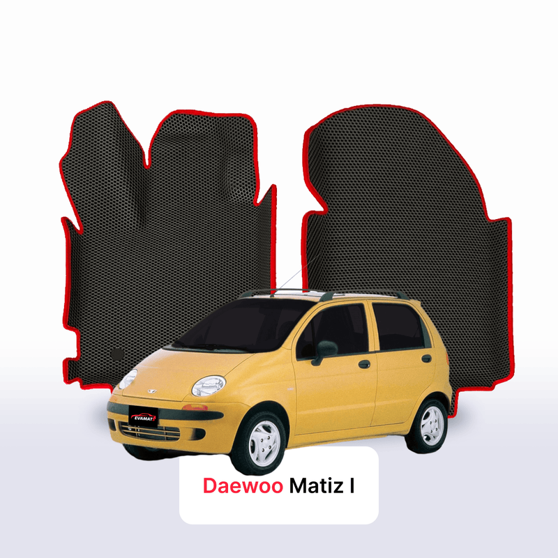 Fußmatten EVA für Daewoo Matiz 1 gen 1998-2005 jahr SCHÄGHECK 5 türer