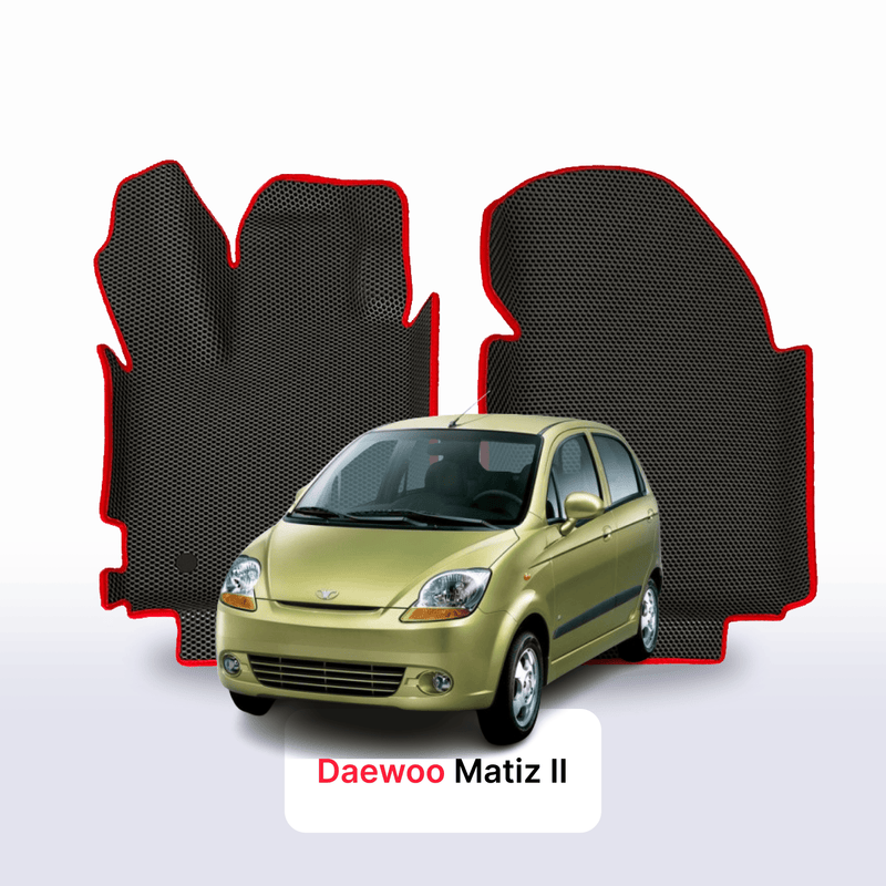 Fußmatten EVA für Daewoo Matiz 2 gen 2005-2011 jahr SCHÄGHECK 5 türer