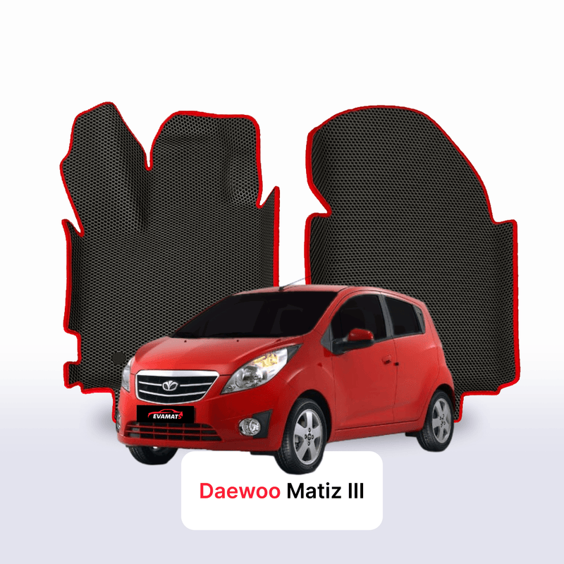 Fußmatten EVA für Daewoo Matiz 3 gen 2009-2016 Jahr SCHRÄGHECK 5 TÜRER
