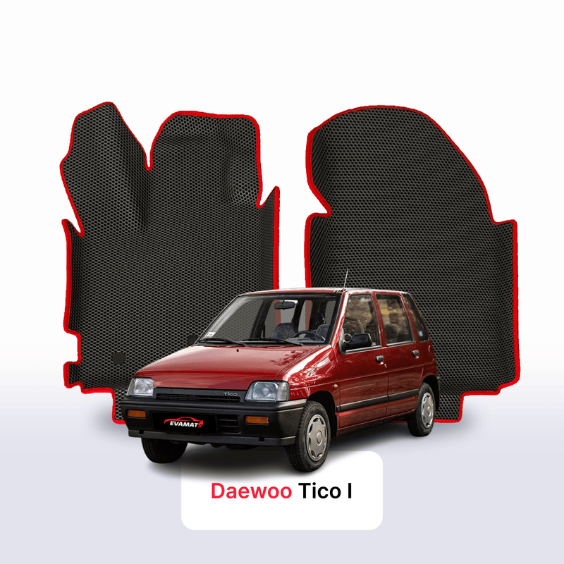 Fußmatten EVA für Daewoo Tico 1 gen 1991-2001 jahr SCHÄGHECK 5 türer