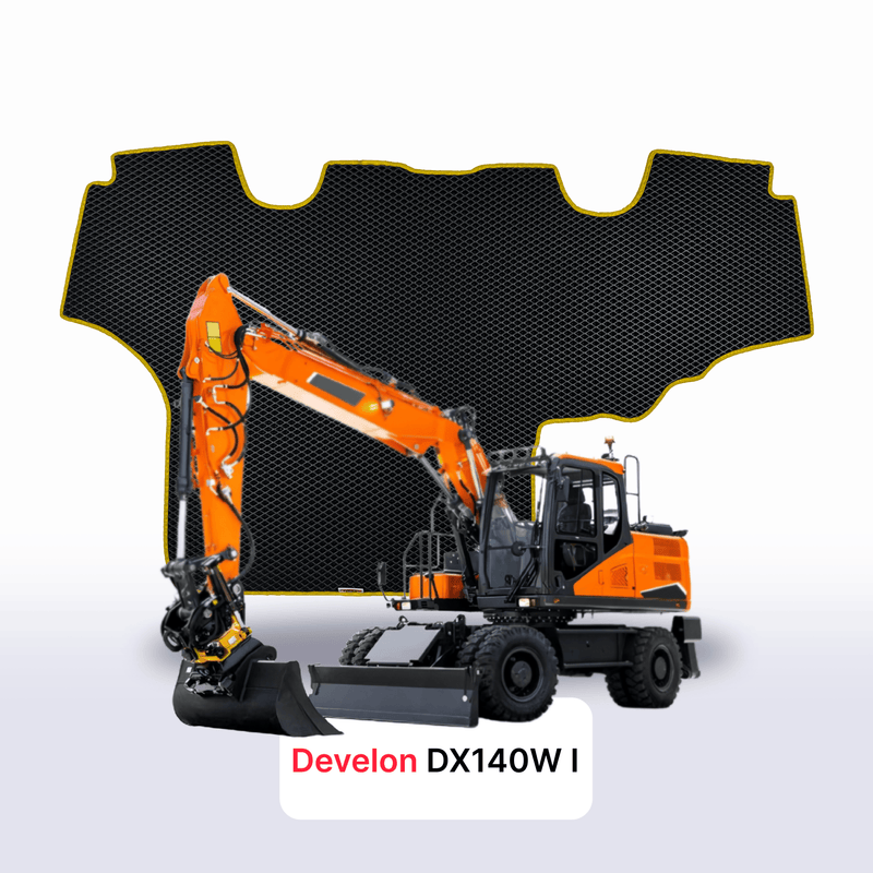 Fußmatten EVA für Develon DX140W 1 gen 2014-2028 jahr BAGGER