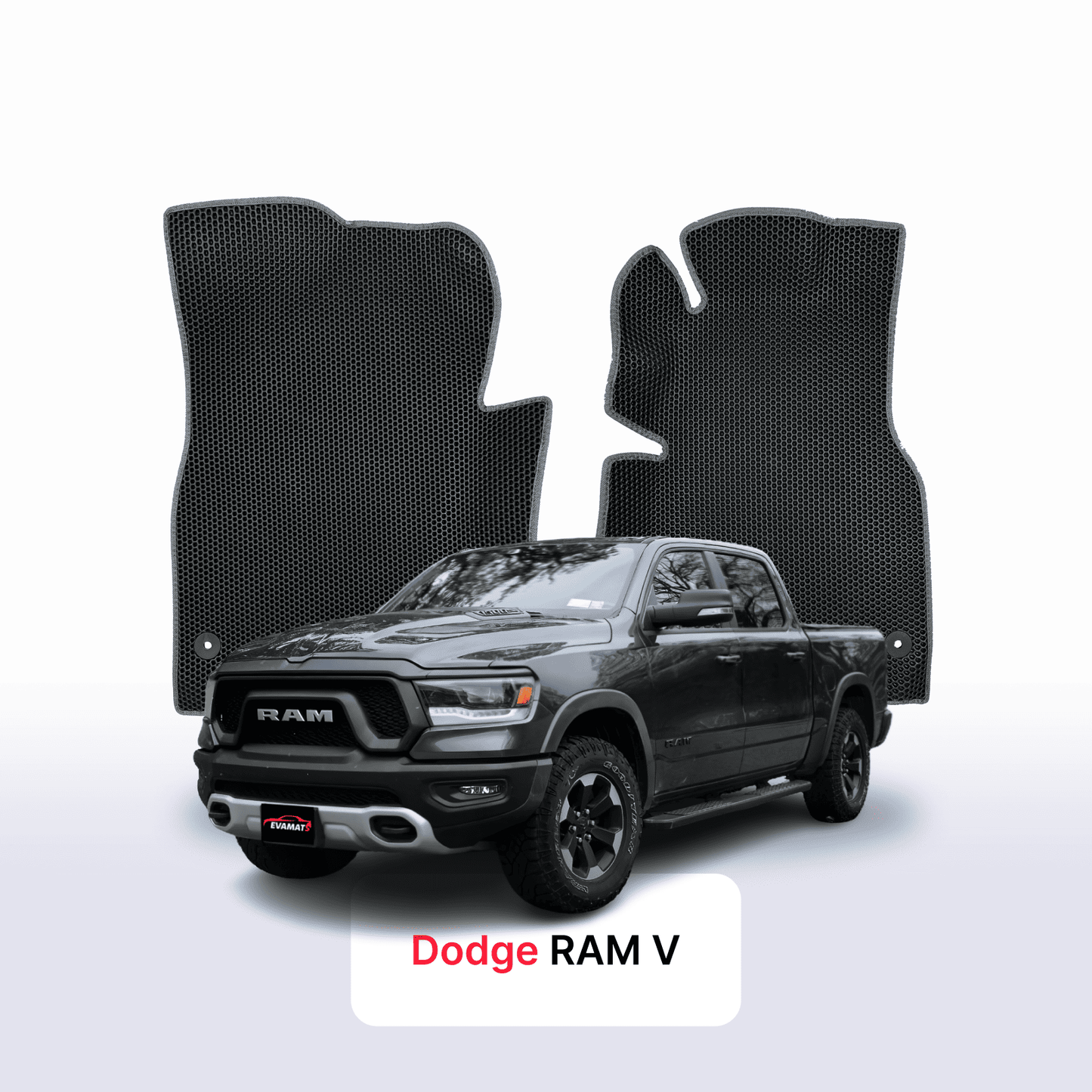 Fußmatten EVA für Dodge RAM vor-facelift 5 gen 2019-2024 jahr PICK-UP  doppelkabine