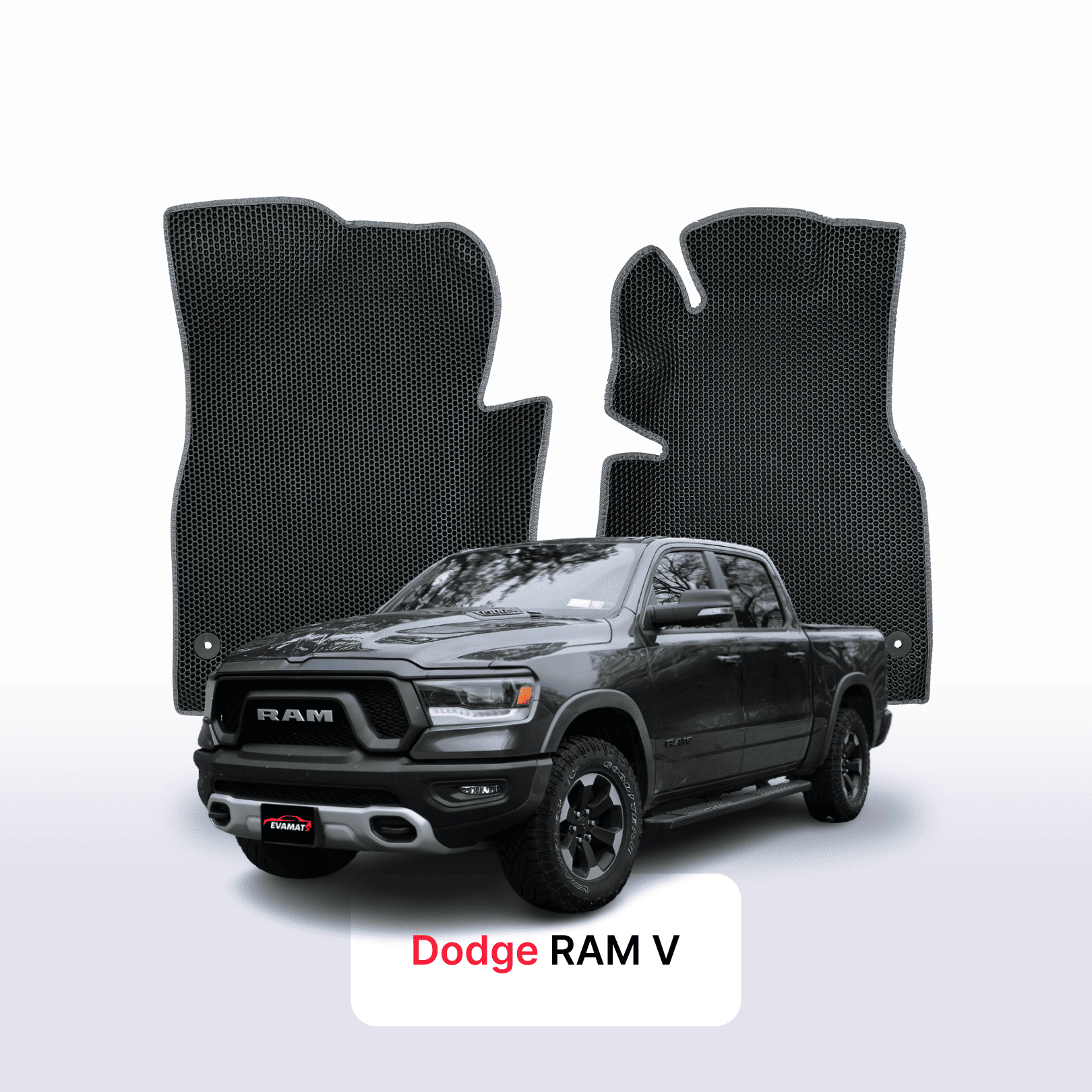 Fußmatten EVA für Dodge RAM vor-facelift 5 gen 2019-2024 jahr PICK-UP  doppelkabine