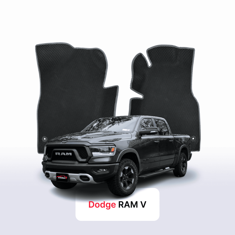 Fußmatten EVA für Dodge RAM vor-facelift 5 gen 2019-2024 jahr PICK-UP  doppelkabine