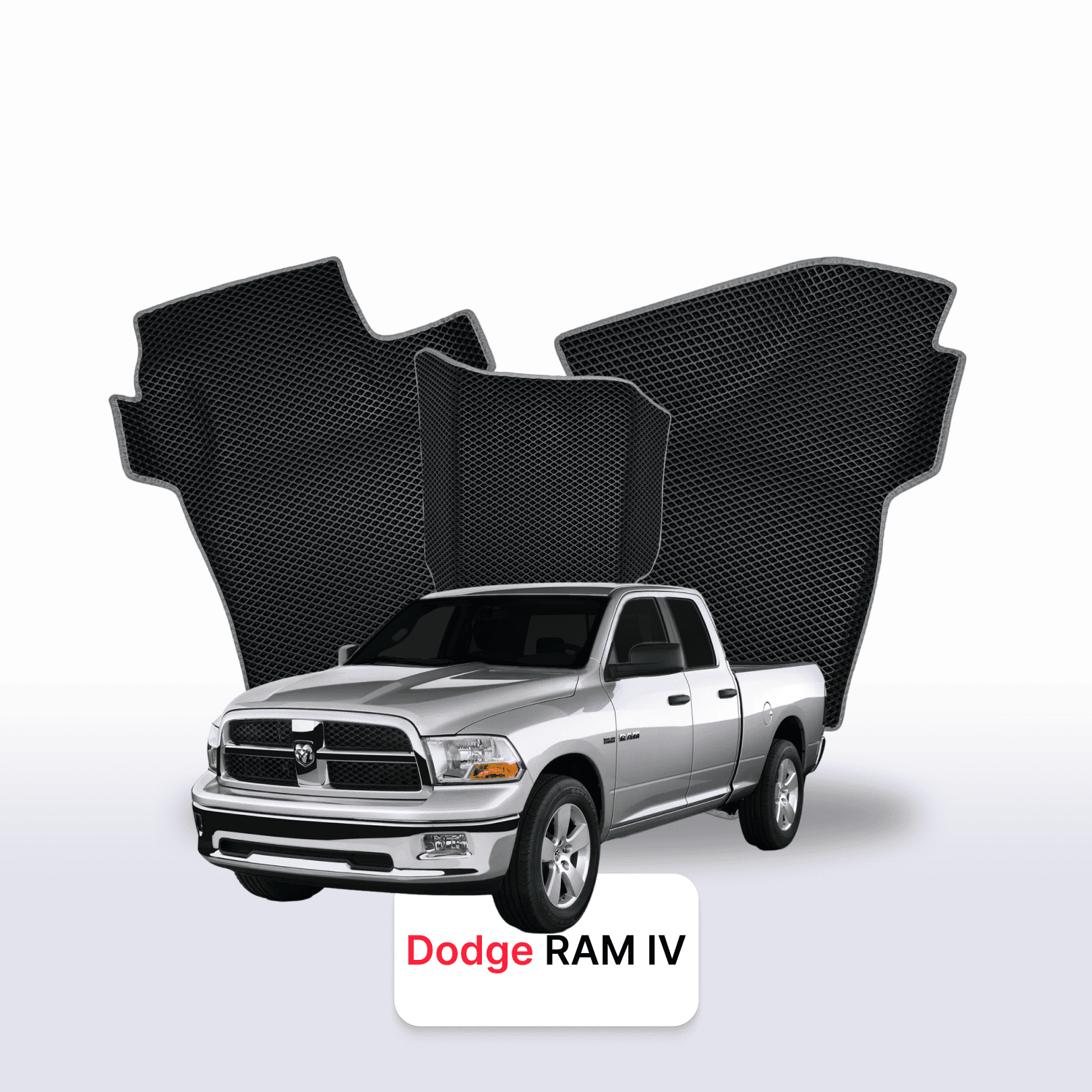 Fußmatten EVA für Dodge RAM(DSDJ) 4 gen 2008-2019 jahr PICK-UP extrakabine