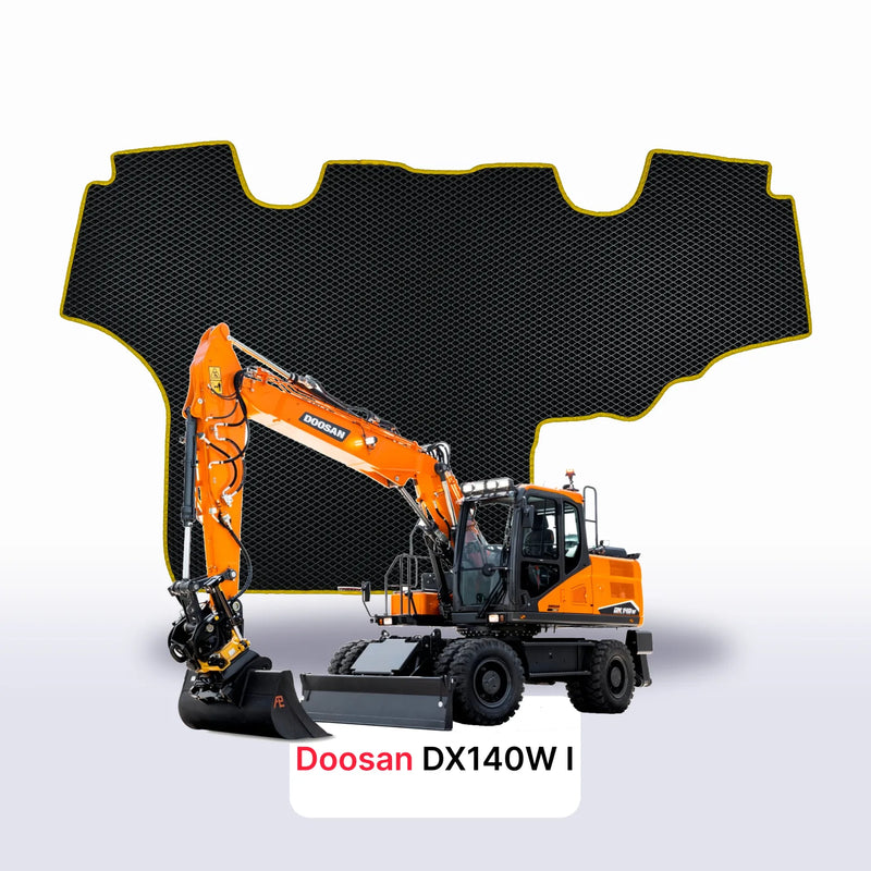 Fußmatten EVA für Doosan DX160W 1. Generation 2008-2024 Jahr DIGGER