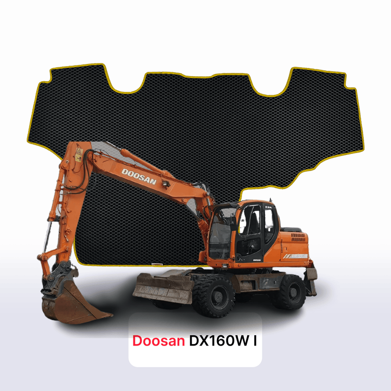 Fußmatten EVA für Doosan DX160W 1. Generation 2008-2024 Jahr DIGGER