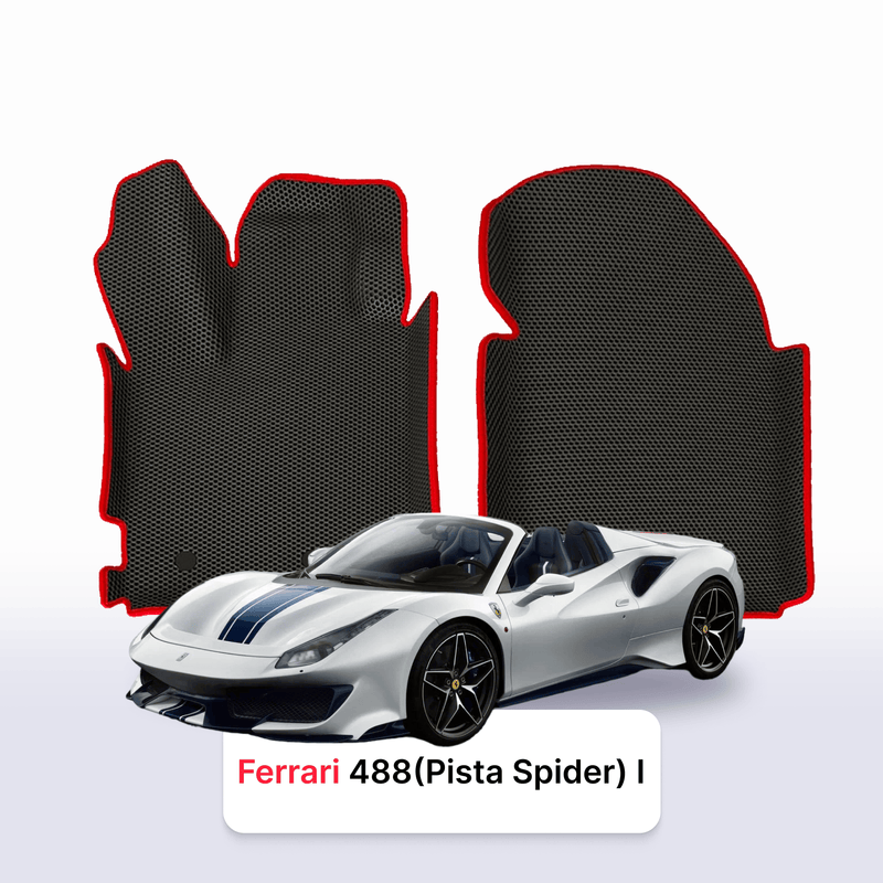 Fußmatten EVA für Ferrari 488 (Pista spider) 1 gen 2015-2019 Jahr ROADSTER