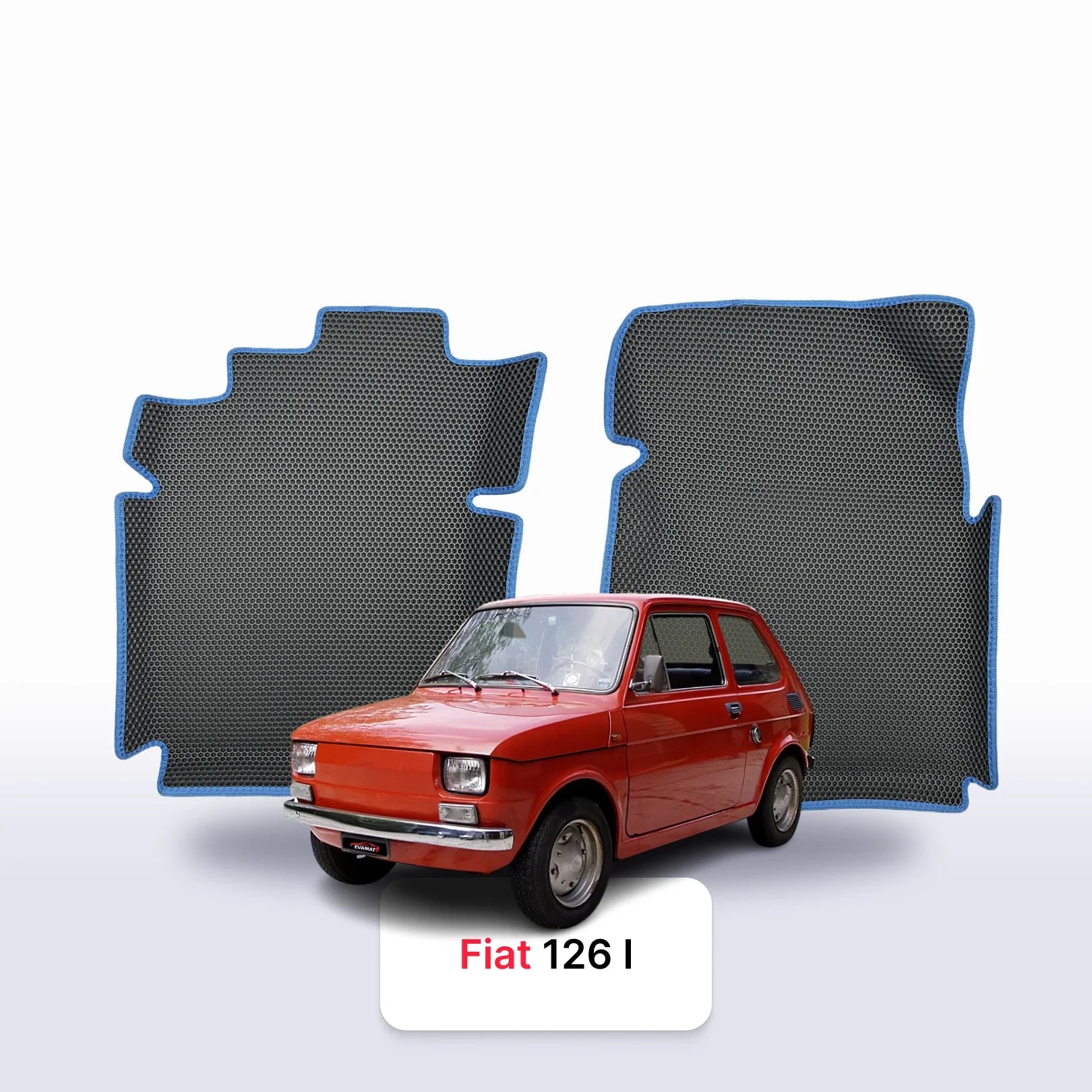 Fußmatten EVA für Fiat 126 1 gen 1972-2000 jahr SCHÄGHECK 3 türer