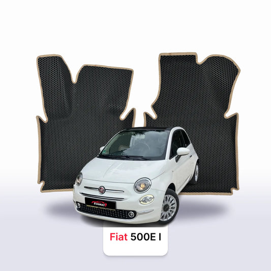 Fußmatten EVA für Fiat 500e 1 gen 2013-2019 Jahr ELEKTRO SCHRÄGHECK 3 TÜRER CABRIO