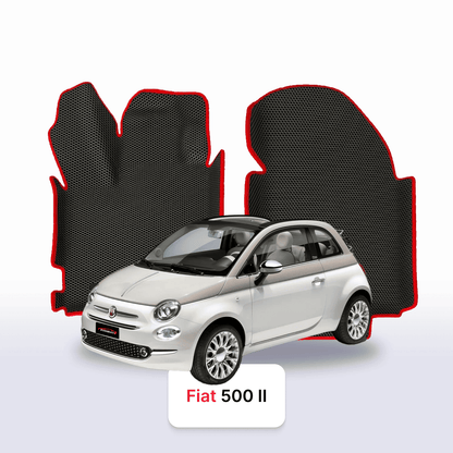 Fußmatten EVA für Fiat 500 2 gen 2007-2024 jahr SCHÄGHECK 3 türer CABRIO