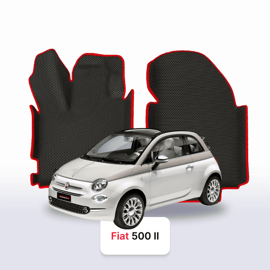 Fußmatten EVA für Fiat 500 2 gen 2007-2024 jahr SCHÄGHECK 3 türer CABRIO