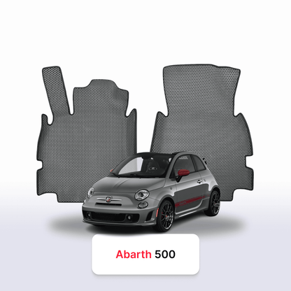 Fußmatten EVA für Fiat 500(Abarth) 2 gen 2007-2024 jahr SCHÄGHECK 3 türer CABRIO