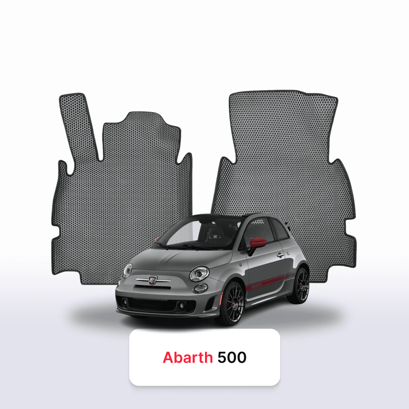 Fußmatten EVA für Fiat 500(Abarth) 2 gen 2007-2024 Jahr SCHRÄGHECK 3 TÜRER CABRIO